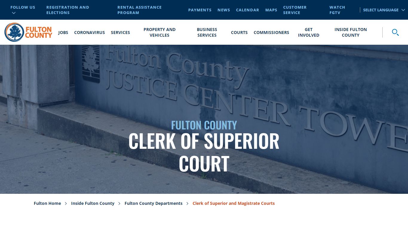 Clerk of Superior and Magistrate Courts - Fulton County, Georgia