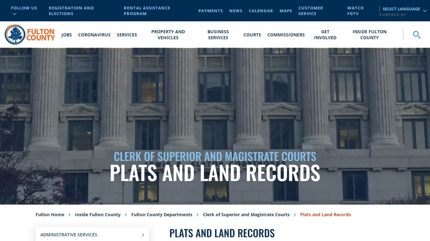 Plats and Land Records - Fulton County, Georgia